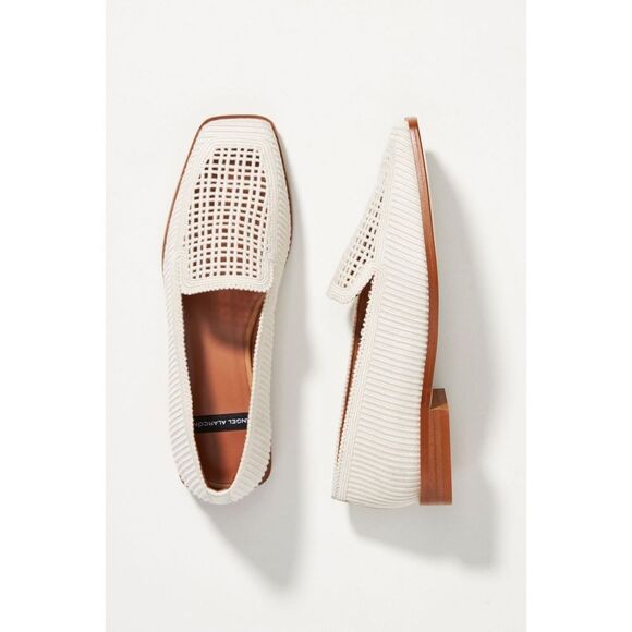 Anthropologie x Angel Alarcon Breeze Woven Loafers Flats $198 Sz 38